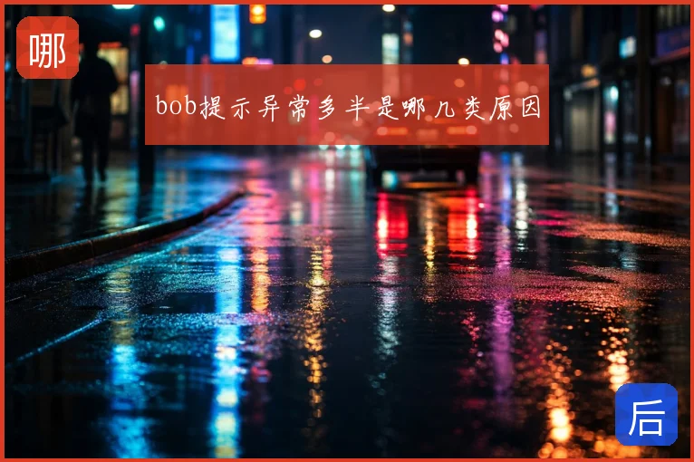bob提示异常多半是哪几类原因